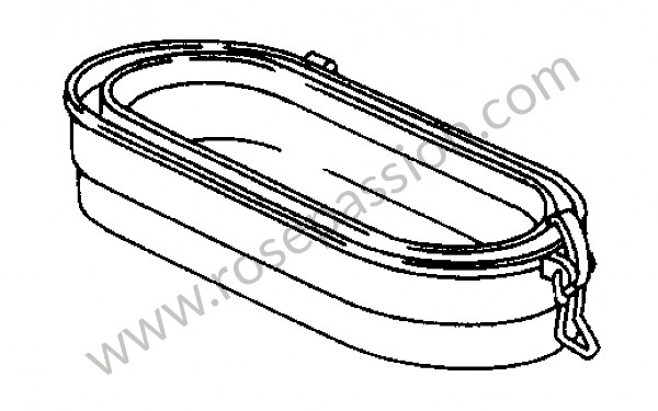 P277675 - Elemento di collegamento acciaio completo per Porsche 911 Classic • 1968 • 2.0l • Coupe • Cambio manuale 5 marce