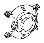 P277917 - Brake mounting plate for Porsche 912 • 1967 • 912 1.6 • Targa • Manual gearbox, 4 speed