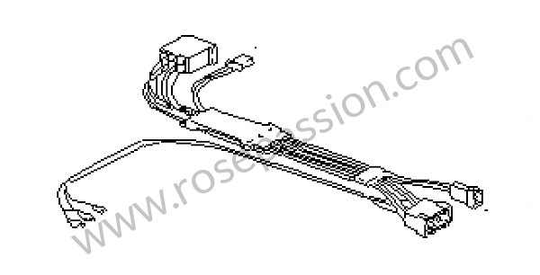 P28657 - Tramo de cables para Porsche 928 • 1988 • 928 cs • Coupe • Caja manual de 5 velocidades