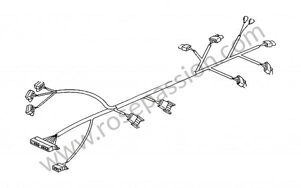 P28776 - Faisceau de câbles pour Porsche 928 • 1988 • 928 cs • Coupe • Boite manuelle 5 vitesses