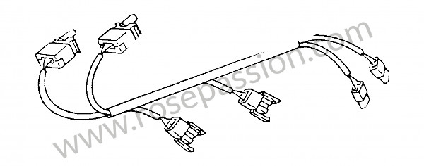 P28792 - Tramo de cables para Porsche 964 / 911 Carrera 2/4 • 1992 • 964 rs • Coupe • Caja manual de 5 velocidades