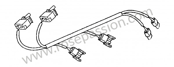 P28792 - Tramo de cables para Porsche 928 • 1991 • 928 gt • Coupe • Caja manual de 5 velocidades