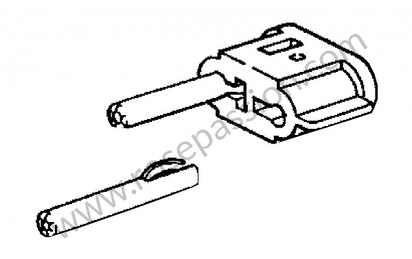 P292800 - Adapter plug with contact bush for Porsche 964 / 911 Carrera 2/4 • 1992 • 964 carrera 2 • Cabrio • Automatic gearbox