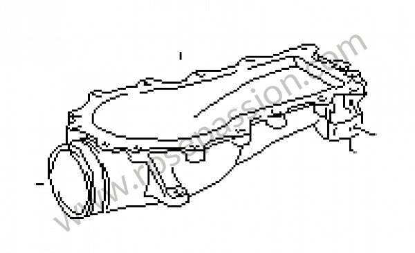 P30430 - Régulateur du mélange (partie inférieure) pour Porsche 911 Turbo / 911T / GT2 / 965 • 1994 • 3.6 turbo • Coupe • Boite manuelle 5 vitesses