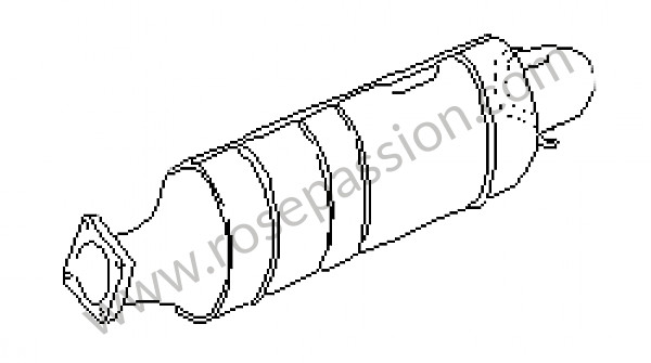 P30757 - Catalytic converter for Porsche 911 Turbo / 911T / GT2 / 965 • 1992 • 3.3 turbo • Coupe • Manual gearbox, 5 speed