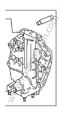 P31026 - Tapa de la caja para Porsche 911 Turbo / 911T / GT2 / 965 • 1987 • 3.3 turbo • Targa • Caja manual de 4 velocidades
