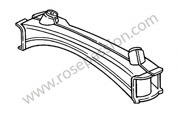 P31266 - Dwarsdrager  voor Porsche 911 Turbo / 911T / GT2 / 965 • 1989 • 3.3 turbo • Cabrio • Manuele bak 5 versnellingen