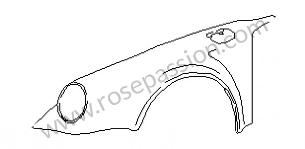 P31281 - Vleugel vooraan voor Porsche 911 G • 1989 • 3.2 g50 • Coupe • Manuele bak 5 versnellingen
