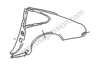 P31290 - Parte lateral para Porsche 911 Turbo / 911T / GT2 / 965 • 1986 • 3.3 turbo • Coupe • Caja manual de 4 velocidades