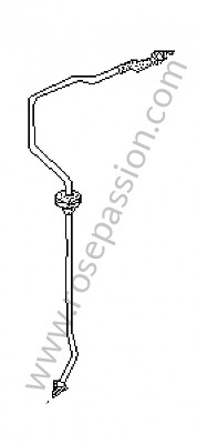 P32635 - Canalisation de frein pour Porsche 968 • 1995 • 968 • Cabrio • Boite manuelle 6 vitesses