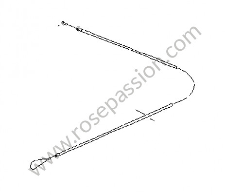 P32757 - Bowden cable for Porsche 968 • 1994 • 968 • Cabrio • Manual gearbox, 6 speed