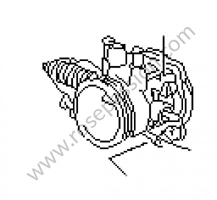 P34186 - Smoorklepbehuizing voor Porsche 968 • 1992 • 968 • Coupe • Automatische versnellingsbak