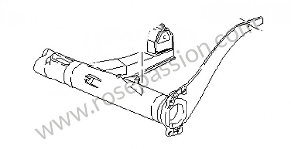 P34587 - Tubo transversal do eixo traseiro para Porsche 968 • 1994 • 968 • Cabrio • Caixa manual 6 velocidades