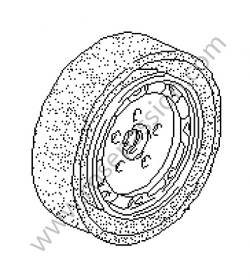 P34931 - Emergency wheel for Porsche 924 • 1986 • 924s 2.5 • Coupe • Manual gearbox, 5 speed