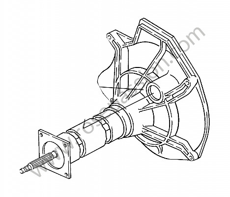 P35037 - Central tube for Porsche 944 • 1989 • 944 2.7 • Coupe • Automatic gearbox