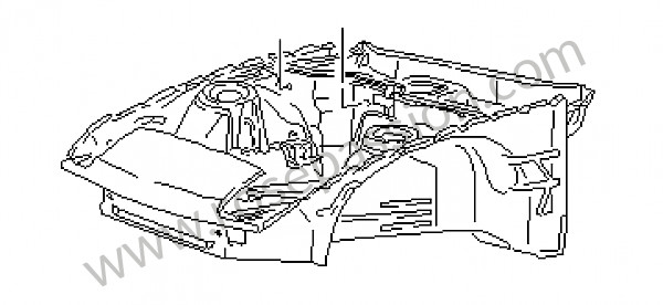 P35187 - Partie AV carrosserie pour Porsche 924 • 1988 • 924s 2.5 • Coupe • Boite manuelle 5 vitesses