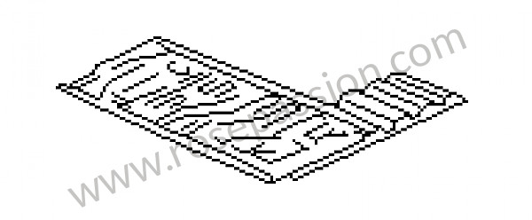 P35207 - Boot floor plate for Porsche 968 • 1995 • 968 • Cabrio • Manual gearbox, 6 speed
