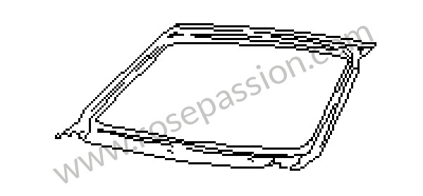 P35315 - Windscreen frame for Porsche 944 • 1988 • 944 2.5 • Coupe • Manual gearbox, 5 speed