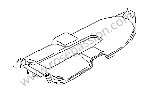 P35371 - Tôle de protection pour Porsche 924 • 1988 • 924s 2.5 • Coupe • Boite auto