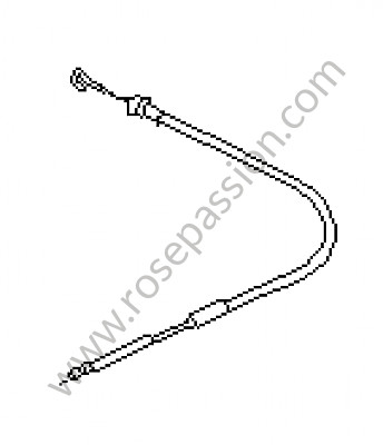 P35499 - Bowden cable for Porsche 968 • 1995 • 968 • Coupe • Manual gearbox, 6 speed