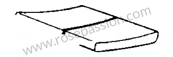 P36356 - Cuscino del sedile per Porsche 993 / 911 Carrera • 1995 • 993 rs • Coupe • Cambio manuale 6 marce