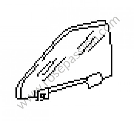 P36862 - Vidro da porta para Porsche 924 • 1978 • 924 2.0 • Coupe • Caixa manual 5 velocidades