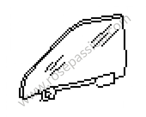 P36862 - Vidro da porta para Porsche 924 • 1985 • 924 2.0 • Coupe • Caixa manual 5 velocidades