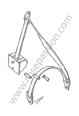 P39101 - Ceinture trois points pour Porsche 924 • 1988 • 924s 2.5 • Coupe • Boite manuelle 5 vitesses