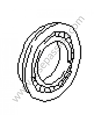 P39856 - Deep-groove ball bearing for Porsche 964 / 911 Carrera 2/4 • 1994 • 964 carrera 4 • Targa • Manual gearbox, 5 speed