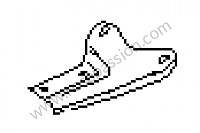 P40046 - Tôle de fixation pour Porsche 944 • 1991 • 944 turbo • Cabrio • Boite manuelle 5 vitesses