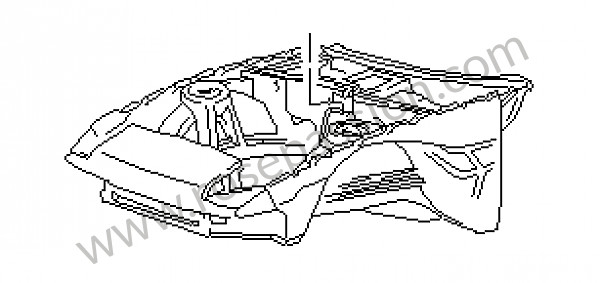 P40309 - Estructura parte delantera para Porsche 944 • 1989 • 944 s2 • Cabrio • Caja manual de 5 velocidades