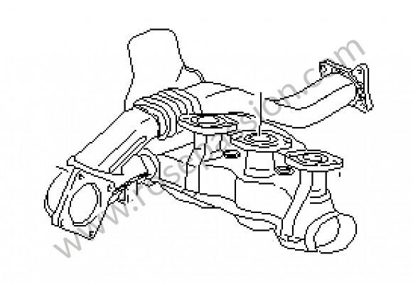 P42754 - Permutador de calor para Porsche 964 / 911 Carrera 2/4 • 1990 • 964 carrera 2 • Cabrio • Caixa automática