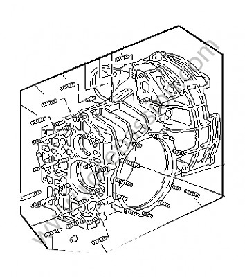 P42798 - Carter de caja de cambios para Porsche 911 Turbo / 911T / GT2 / 965 • 1992 • 3.3 turbo • Coupe • Caja manual de 5 velocidades