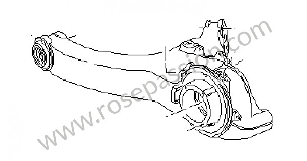 P42874 - Bras de suspension AR pour Porsche 964 / 911 Carrera 2/4 • 1992 • 964 rs • Coupe • Boite manuelle 5 vitesses