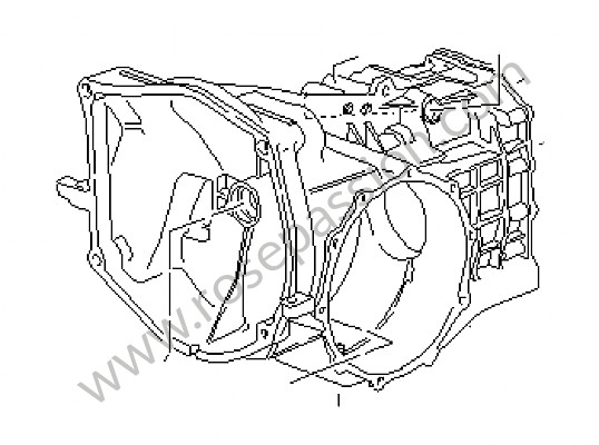 P4307 - Carter de caja de cambios para Porsche 968 • 1994 • 968 • Coupe • Caja manual de 6 velocidades