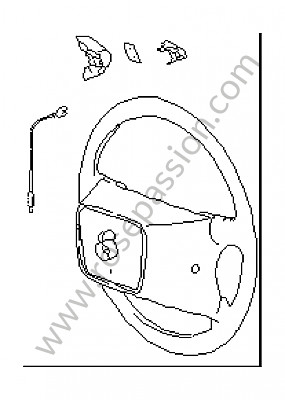 P43104 - Steering wheel for Porsche 964 / 911 Carrera 2/4 • 1991 • 964 carrera 4 • Coupe • Manual gearbox, 5 speed