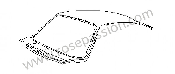 P43599 - OUTER ROOF PANEL XXXに対応 Porsche 911 Turbo / 911T / GT2 / 965 • 1994 • 3.6 turbo • Coupe