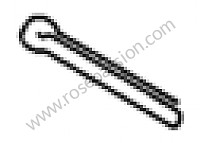 P438 - Cotter pin for Porsche 356C • 1964 • 2000 carrera gs (587 / 1) • Cabrio c • Manual gearbox, 4 speed