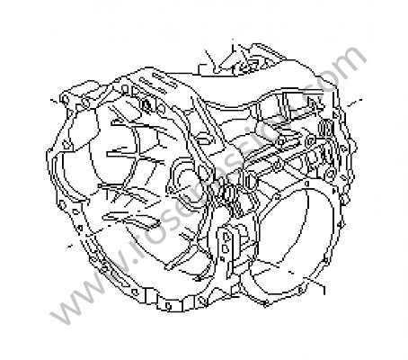 P4521 - Transmission case for Porsche Boxster / 987 • 2007 • Boxster 2.7 • Cabrio • Manual gearbox, 5 speed
