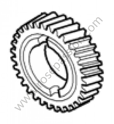 P4548 - Gear wheel for Porsche Boxster / 987 • 2006 • Boxster 2.7 • Cabrio • Manual gearbox, 5 speed