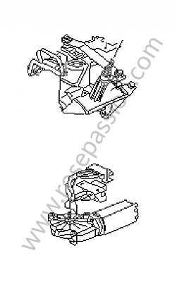 P47512 - Caixilho de montagem para Porsche 993 / 911 Carrera • 1995 • 993 carrera 2 • Coupe • Caixa manual 6 velocidades