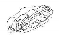 P50325 - Combinatie van instrumenten voor Porsche Boxster / 986 • 1999 • Boxster 2.5 • Cabrio • Automatische versnellingsbak