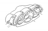 P50443 - Instrument cluster for Porsche Boxster / 986 • 2001 • Boxster 2.7 • Cabrio • Automatic gearbox