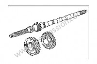 P51346 - Zahnradsatz 1. und 2. gang 42:11 und 43:20 für Porsche 993 / 911 Carrera • 1998 • 993 carrera 2 • Targa • 6-gang-handschaltgetriebe