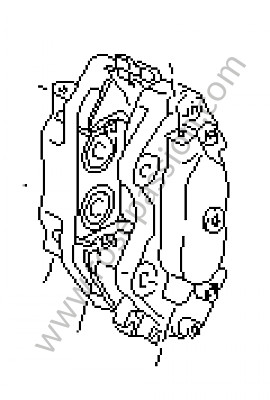 P51755 - Étrier fixe pour Porsche 993 / 911 Carrera • 1996 • 993 carrera 4 • Cabrio • Boite manuelle 6 vitesses