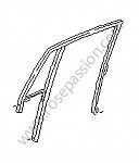 P53847 - Door glass frame for Porsche 993 / 911 Carrera • 1996 • 993 carrera 4 • Coupe • Manual gearbox, 6 speed