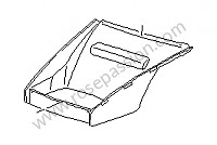 P54173 - Alcatifa compart. frente para Porsche 993 / 911 Carrera • 1995 • 993 carrera 2 • Coupe • Caixa manual 6 velocidades