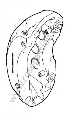 P551338 - PINZA FISSA per Porsche Cayenne / 958 / 92A • 2014 • Cayenne turbo s v8 551 cv / ps • Cambio auto