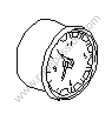 P56263 - Clock for Porsche 993 / 911 Carrera • 1997 • 993 carrera 2 • Targa • Manual gearbox, 6 speed