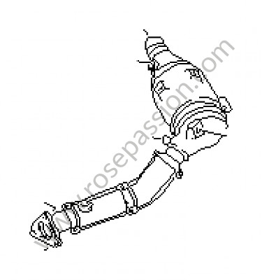 P57635 - Catalytic converter for Porsche Boxster / 986 • 1999 • Boxster 2.5 • Cabrio • Automatic gearbox